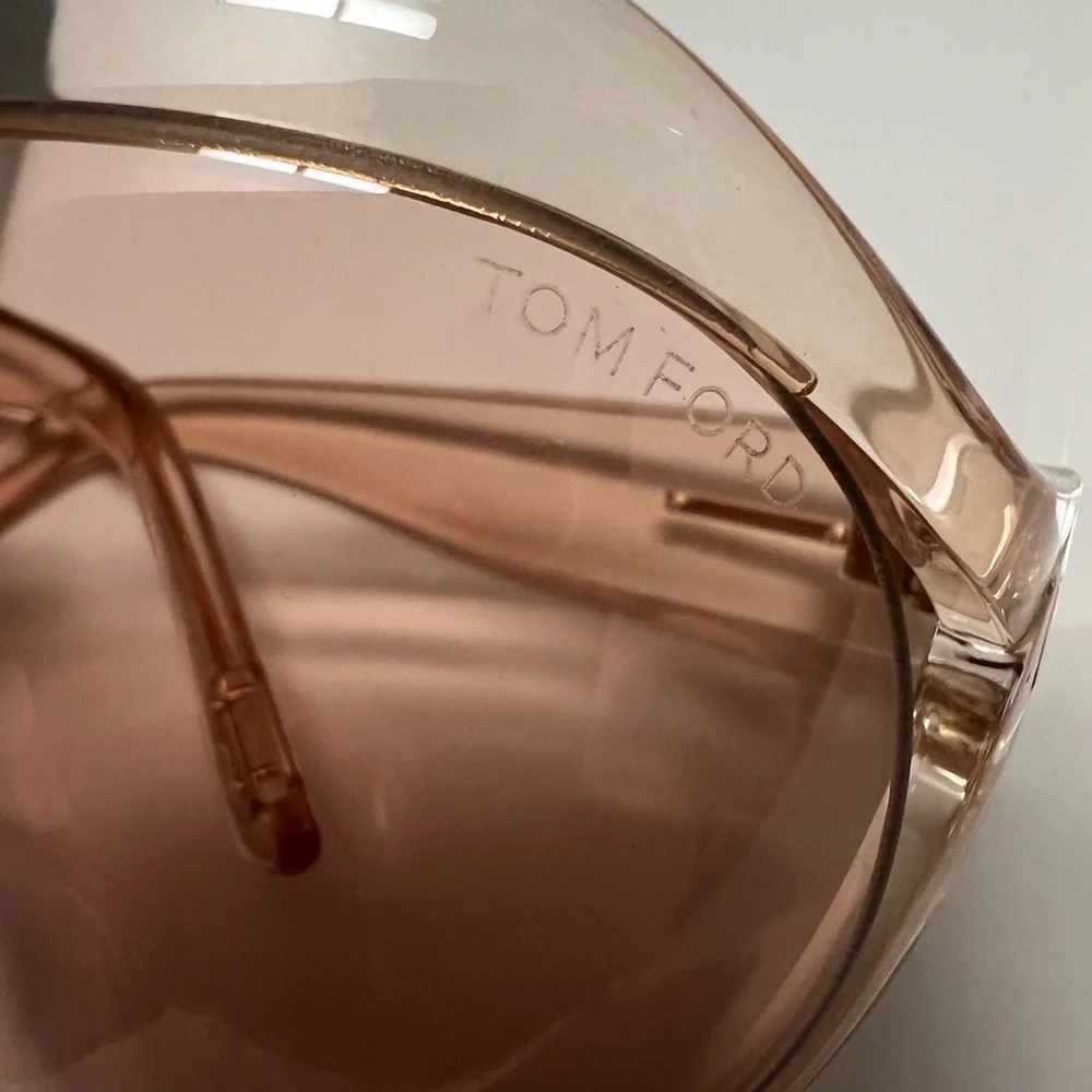 Authentic Tom Ford Carine Pink Sunglasses - Butterfly UV Protection
